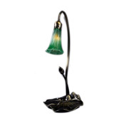 Victorian Favrile Lily Table Lamp - Meyda Tiffany 12859