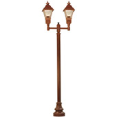 Carefree Outdoor 46" Long 2 Lantern Outdoor Street Lamp - Meyda 136361