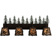 Rustic Spruce Pine Vanity Light - Meyda 138197