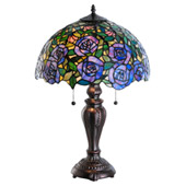 Tiffany Rosebush Table Lamp - Meyda 138584