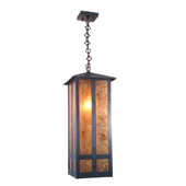 Craftsman/Mission Church Street Lantern Hanging Pendant - Meyda Tiffany 13950