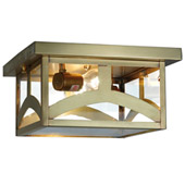 Craftsman/Mission Hyde Park Flush Mount Ceiling Fixture - Meyda 140041