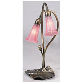 Victorian Favrile Lily Table Lamp - Meyda Tiffany 14110