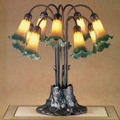 Victorian Pond Lily Table Lamp - Meyda Tiffany 14357