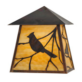 Rustic Stillwater Song Bird Wall Sconce - Meyda 144078