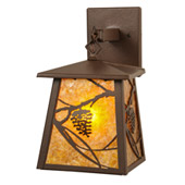 Rustic Whispering Pines Wall Sconce - Meyda 146819