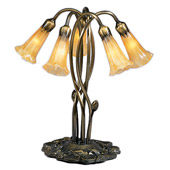 Victorian Favrile Lily Table Lamp - Meyda Tiffany 14931