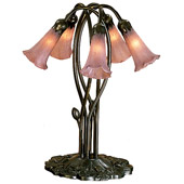 Victorian Favrile Lily Table Lamp - Meyda Tiffany 15127