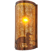 Rustic Loon 9"W LED Right Wall Sconce - Meyda 154908