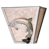 Rustic Leaping Trout Wall Sconce - Meyda 15676