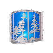 Rustic Tall Pines 15"W LED Wall Sconce - Meyda 158830