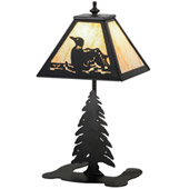 Rustic Loon 15"H Accent Lamp - Meyda 160843