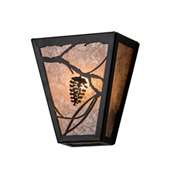 Rustic Whispering Pines 7" Wide Wall Sconce - Meyda 179281