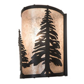 Rustic Tall Pines 8" Wide Wall Sconce - Meyda 200683