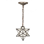 Traditional Moravian Star Mini Hanging Lamp - Meyda Tiffany 21838