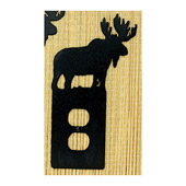 Rustic Moose Outlet Cover - Meyda 22386