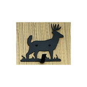 Rustic Lone Deer Single Key Holder - Meyda 22414