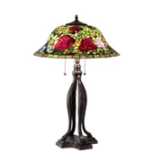 Tiffany Rosebush 30" High Table Lamp - Meyda 228817
