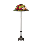 Tiffany Rosebush 62" High Floor Lamp - Meyda 229110