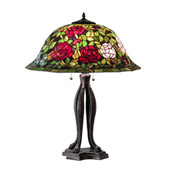 Tiffany Rosebush 30" High Table Lamp - Meyda 229111
