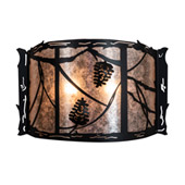 Rustic Whispering Pines 20" Wide Wall Sconce - Meyda 229135