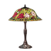 Tiffany Rosebush 26" High Table Lamp - Meyda 232799