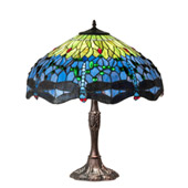 Tiffany Hanginghead Dragonfly 26" High Table Lamp - Meyda 232804