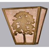 Rustic Oak Tree Wall Sconce - Meyda 23938