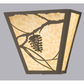 Rustic Whispering Pines Wall Sconce - Meyda 23949