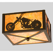 Novelty Motorcycle Flush Mount Ceiling Fixture - Meyda 23987