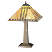 Craftsman/Mission Prairie Corn 19.5"H Table Lamp - Meyda 26514