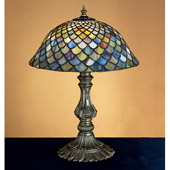 Tiffany Fishscale Accent Lamp - Meyda 26673