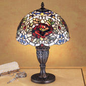 Tiffany Renaissance Rose Accent Lamp - Meyda 26675