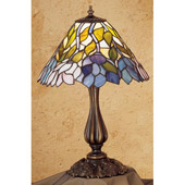 Tiffany Wisteria Accent Lamp - Meyda 26908