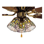 Tiffany Wisteria Fan Light Shade - Meyda 27476