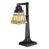 Craftsman/Mission Prairie Corn Desk Lamp - Meyda Tiffany 27657
