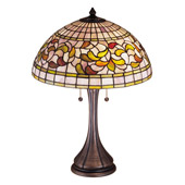 Tiffany Turning Leaf Table Lamp - Meyda 27824