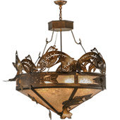 Rustic Catch Of The Day Inverted Pendant - Meyda 30766