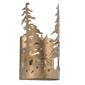 Rustic Tall Pines Wall Sconce - Meyda Tiffany 31252