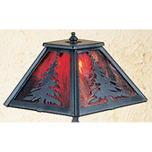 Rustic Tall Pines Accent Lamp - Meyda 31403