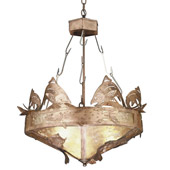 Rustic Catch Of The Day Trout Inverted Pendant - Meyda 32124