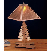 Rustic Pine Tree Table Lamp - Meyda Tiffany 32515