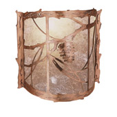Rustic Whispering Pines Wall Sconce - Meyda 32794