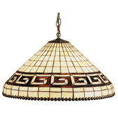 Tiffany Greek Key Hanging Lamp - Meyda Tiffany 36935