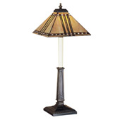 Craftsman/Mission Prairie Corn Buffet Lamp - Meyda Tiffany 47837