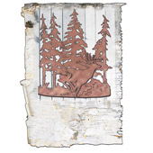 Rustic Deer Through The Trees Wall Sconce - Meyda 49253