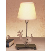 Rustic Deer Accent Table Lamp - Meyda Tiffany 50612
