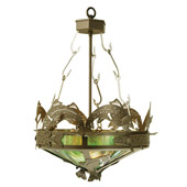 Rustic Catch Of The Day Trout Inverted Pendant - Meyda 65041