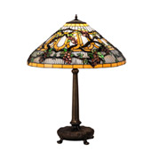 Tiffany Jeweled Grape 31" High Table Lamp - Meyda 65301