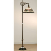 Tiffany Roman Bridge-Arm Floor Lamp - Meyda Tiffany 65839